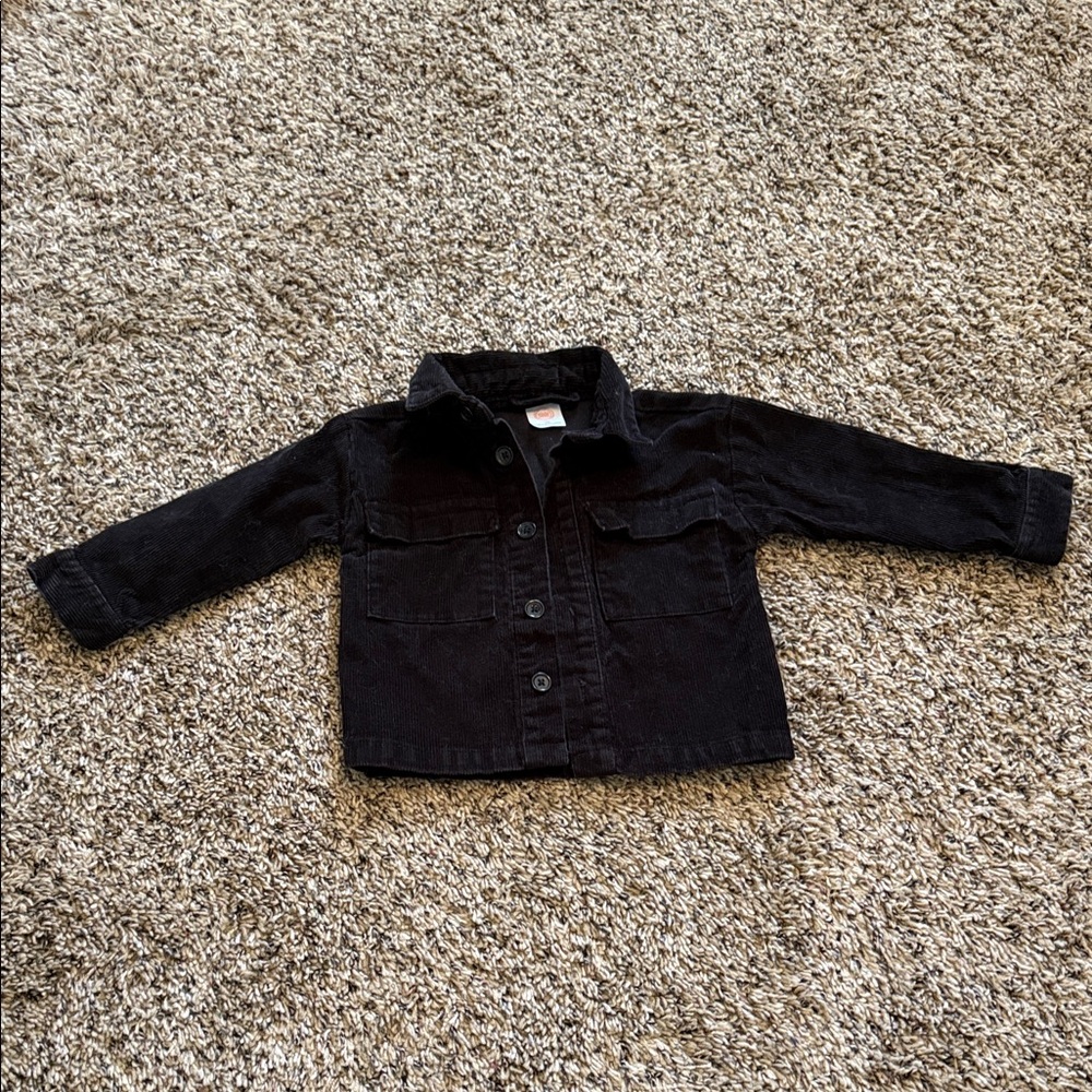 Kids Black Denim Jacket